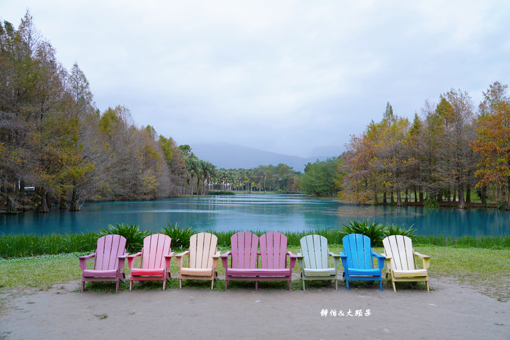 雲山水 ❙ 蒂芬妮藍夢幻湖景、落羽松，必拍跳石步道，花蓮壽豐