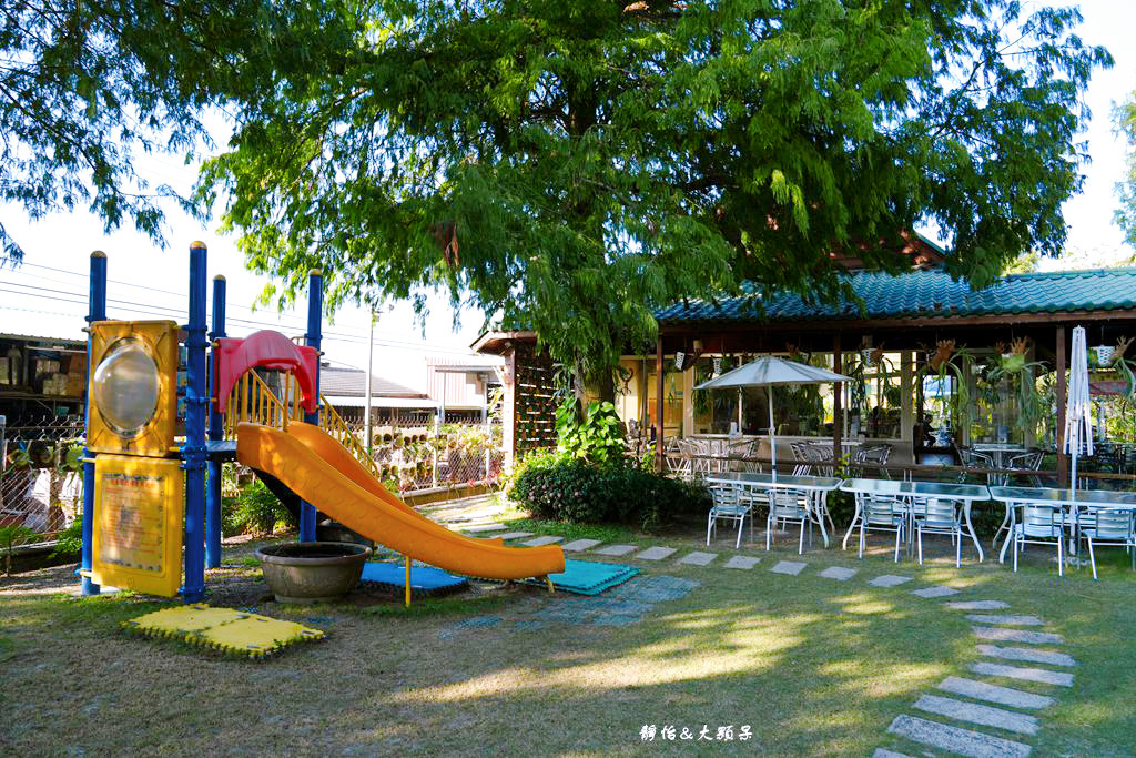 全得玫瑰莊園 ❙ 歐式木屋庭園餐廳，有草皮、溜滑梯，彰化田尾