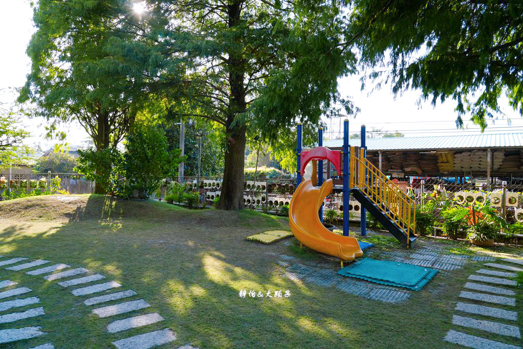 全得玫瑰莊園 ❙ 歐式木屋庭園餐廳，有草皮、溜滑梯，彰化田尾