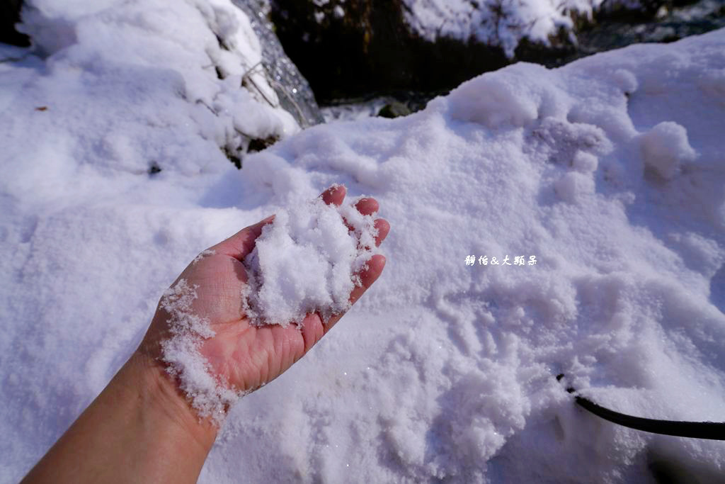 東京旅遊 ❙ 輕井澤白絲瀑布、白糸の滝，白雪皚皚，日本輕井澤