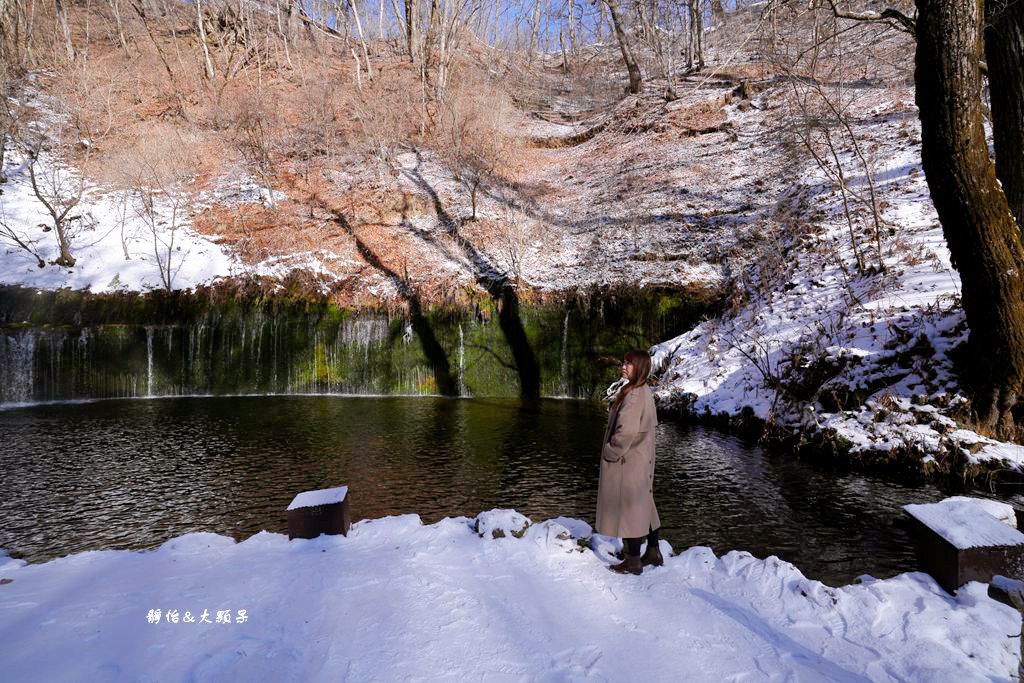 東京旅遊 ❙ 輕井澤白絲瀑布、白糸の滝，白雪皚皚，日本輕井澤