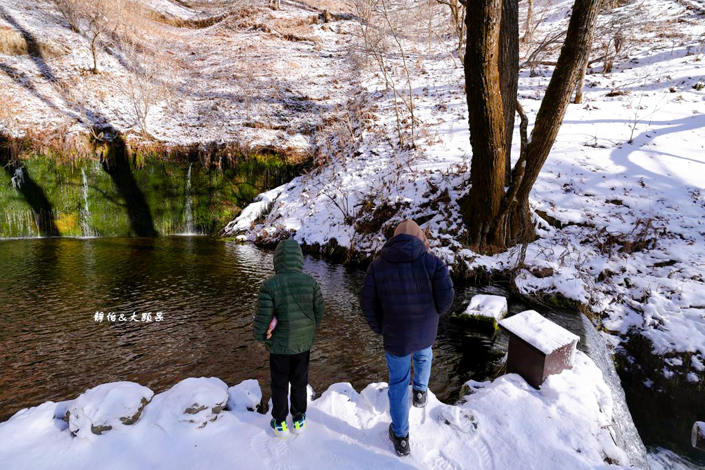 東京旅遊 ❙ 輕井澤白絲瀑布、白糸の滝，白雪皚皚，日本輕井澤