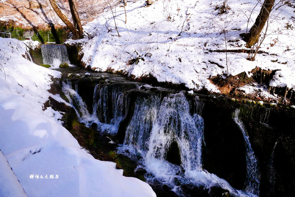 東京旅遊 ❙ 輕井澤白絲瀑布、白糸の滝，白雪皚皚，日本輕井澤