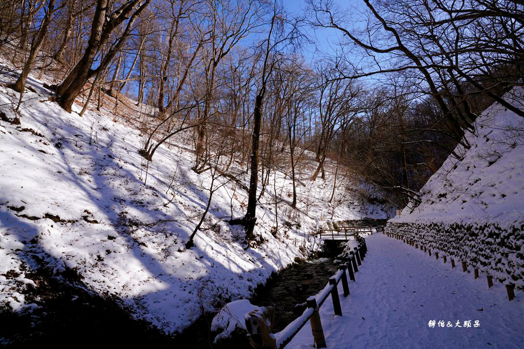 東京旅遊 ❙ 輕井澤白絲瀑布、白糸の滝，白雪皚皚，日本輕井澤