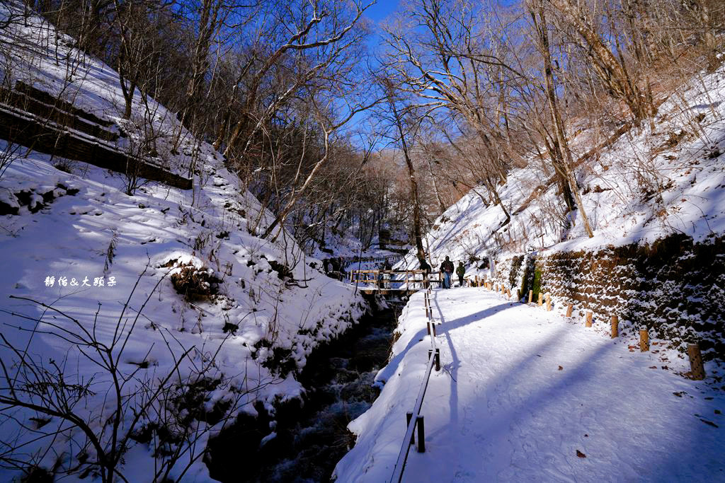 東京旅遊 ❙ 輕井澤白絲瀑布、白糸の滝，白雪皚皚，日本輕井澤