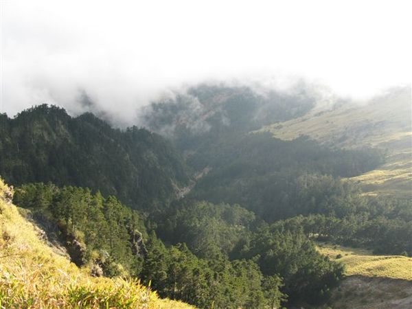 雲煙瀰漫在山谷