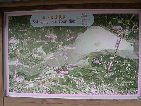 石岡水庫的地圖