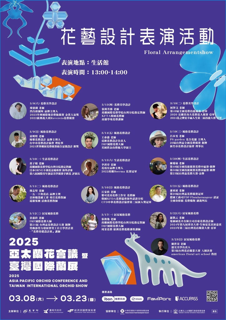 [台南蘭展] 2025亞太蘭花會議暨臺灣國際蘭展 20大精彩