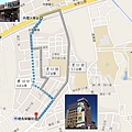 Google map 步行：內壢火車站-中壢長榮醫院