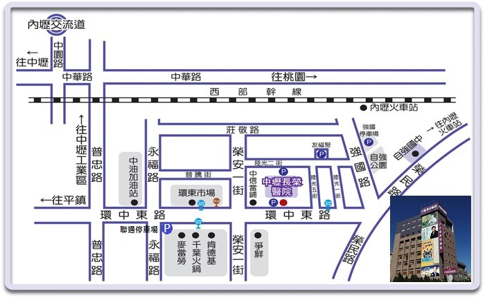 Map 中壢長榮醫院