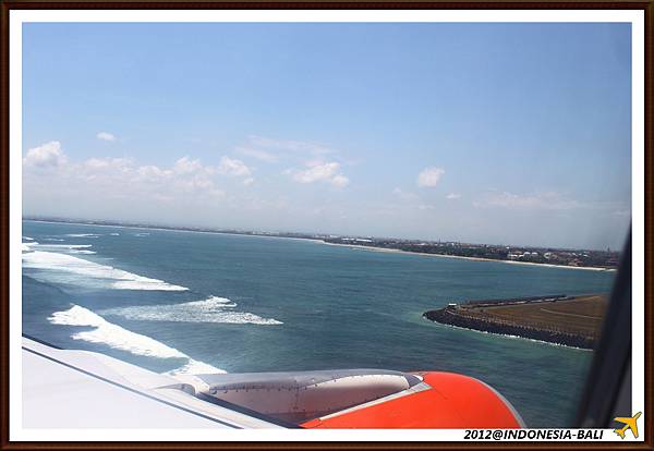 Landing in the Denpasa international airport