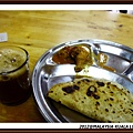 Chapatti & Chicken & Hot coffee