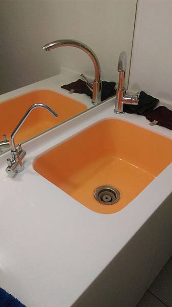 台南安南店韓國人造石+100%壓克力橘盆