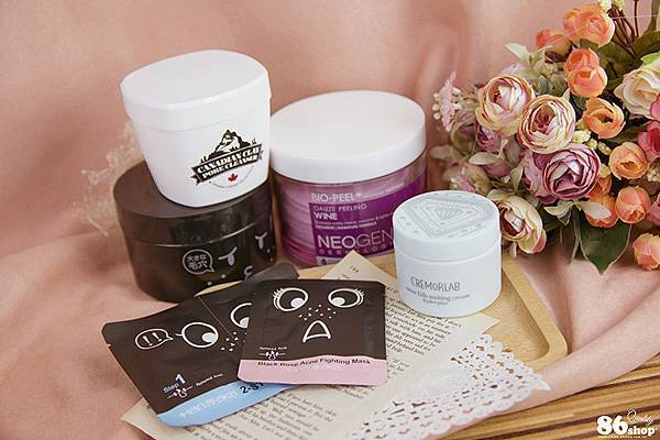 去角質_黑炭長_擦拭面膜_泡泡冰河泥_擦拭面膜_雪花霜