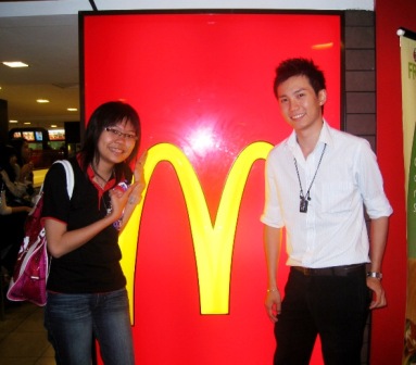 me and sifu infront McDonald