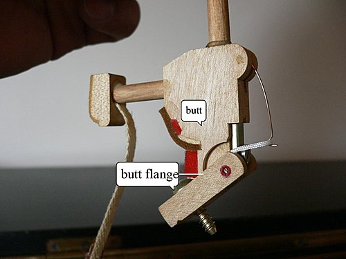 鋼琴的關節炎 - butt flange center pin 锈