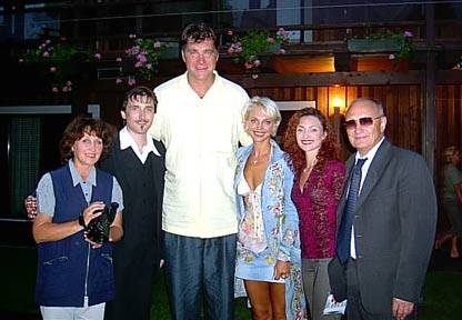 54) Arvydas Sabonis and his wife, the one on his left arm