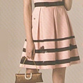 粉色氣質公主洋裝