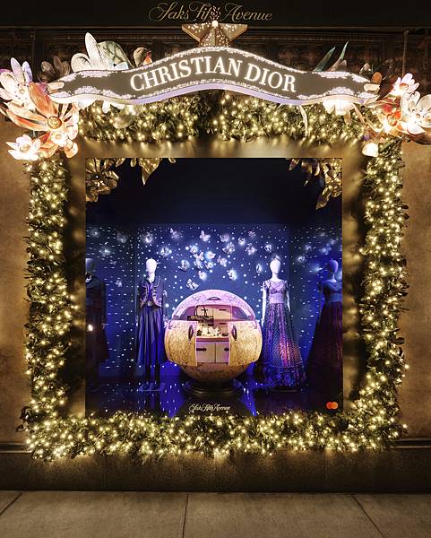 Dior 紐約第五大道絕美聖誕星盤