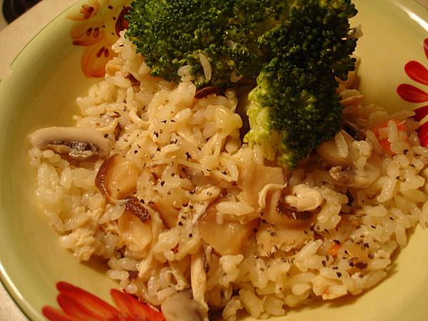 蕈菇燉飯/mushroom risotto