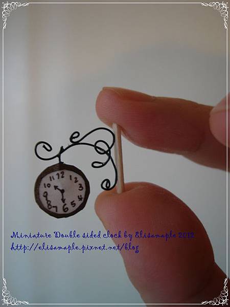 miniature double sided clock