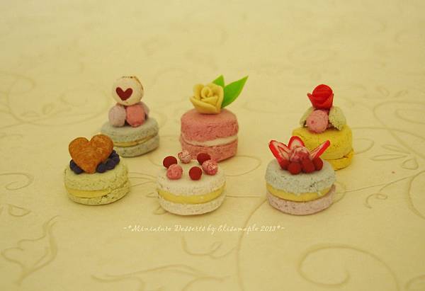 miniature macaron cake04