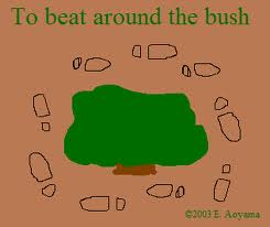 Don't beat around the bush