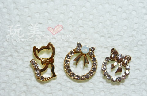 金色貓咪&蝴蝶結圈圈 金色貓咪&蝴蝶結圈圈