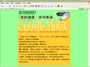 新產品『日健健步鞋』網頁☆Elmy 2003