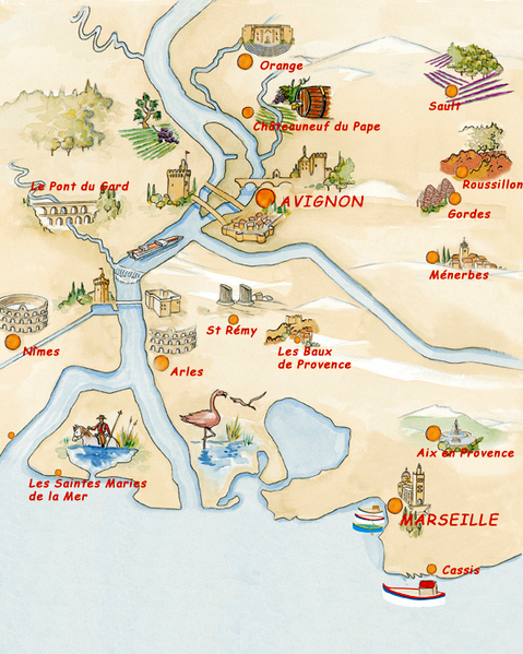 Provence map