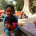 2015-01-29 2015-01-29 little girls at coconut vendor near Preah Palilay Temple
