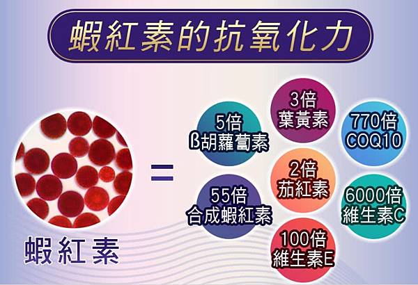 蝦紅素的抗氧化力 試用