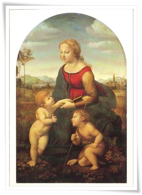 la vierge a l'enfant avec le petit saint