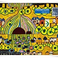 不規則小圖畫 HUNDERTWASSER。1987