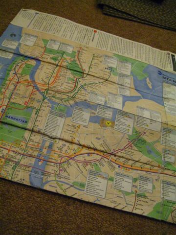 紐約市地鐵圖,這些日子全靠她了...