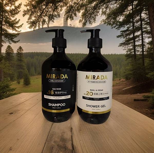 【MIRADA】玫瑰之水香氛豐盈洗髮露+地中海羅勒雪松香氛保 【MIRADA】玫瑰之水香氛豐盈洗髮露+地中海羅勒雪松香氛保