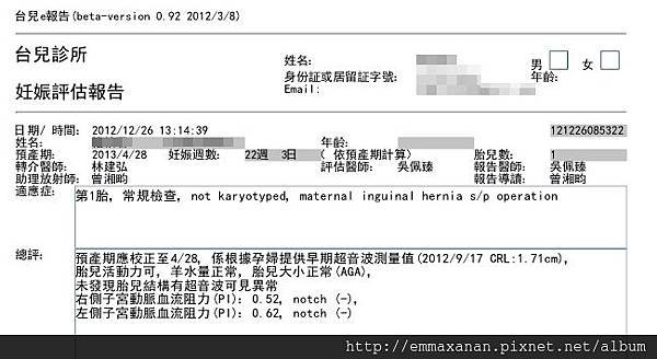 賴寶寶的高層次報告書