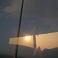車內的夕陽