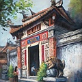 CHIU__LEE-HUI__A old temple__Pastels__30x23__$1500