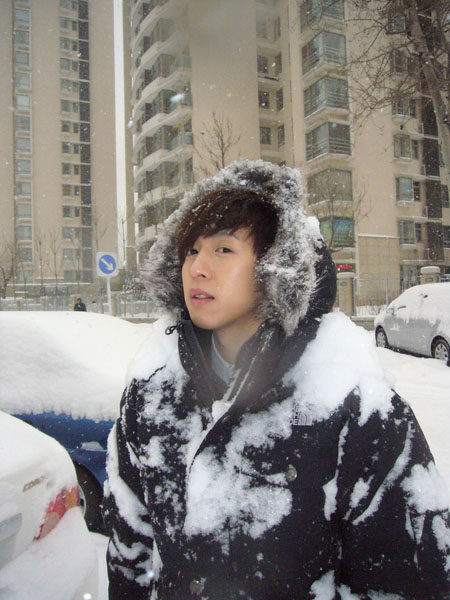 阿鑌北京遇大雪