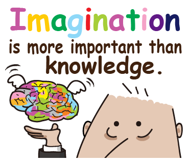 愛因斯坦名言: Imagination is more important than knowledge