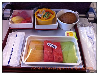 華航機上水果餐