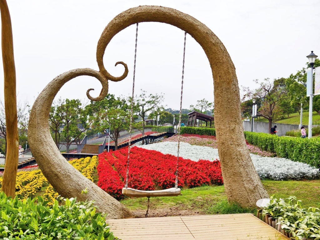 【新北景點】北投三層崎公園花海~上帝的花毯遺落在這翠綠的山谷