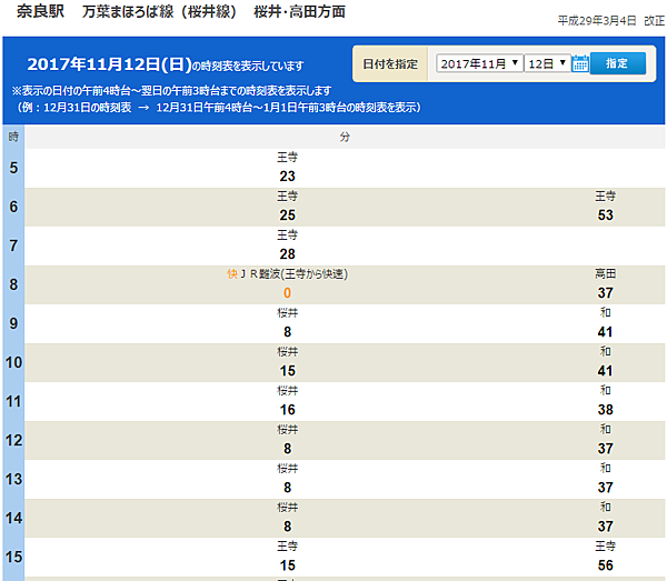 JR奈良駅」搭JR電車前往「JR桜井駅」土日祝.png