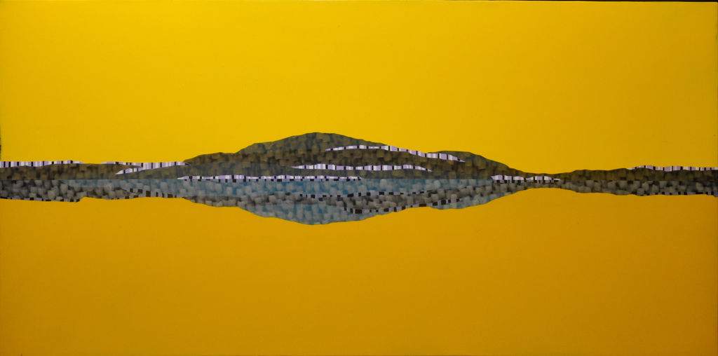 邊界上的擁抱 II，100x50cm，acrylic on canvas，2013.jpg