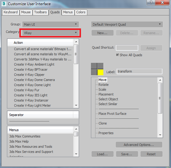[VRAY教學]V-Ray 3.4 右鍵選單不見的解決方式-04