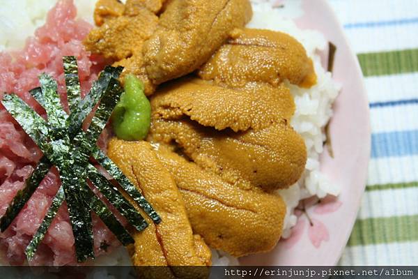 自家做ウニ丼