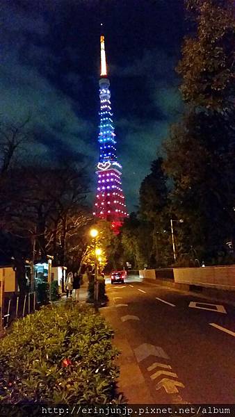 夜晚的東京鐵塔