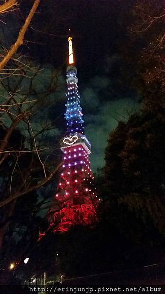 夜晚的東京鐵塔