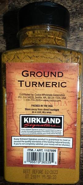 $109 Kirkland Signature 科克蘭 薑黃粉 340公克 商品編號#1157899 DSCF0054 (1).JPG